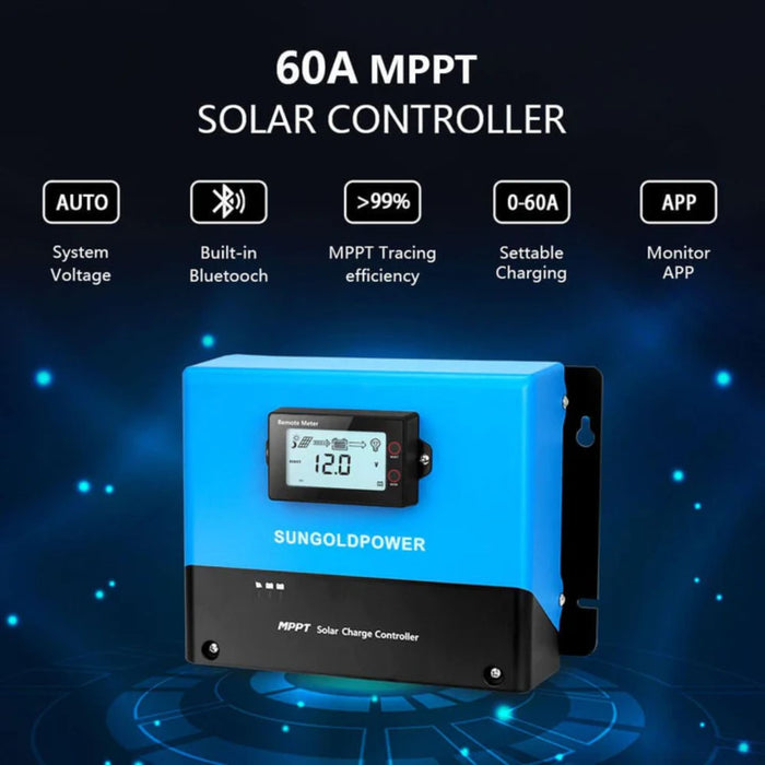 SunGold Power 60 Amp MPPT Solar Charge Controller Specifications