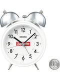 Supreme Seiko Alarm Clock White