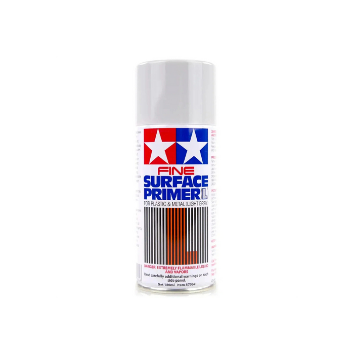 Tamiya Fine Surface Primer Light Grey-180mls