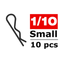 Team Corally - Body Clips - 45° Bent - Small - 10 pcs