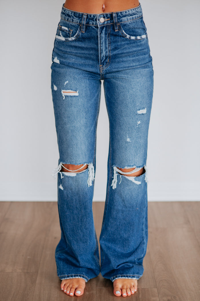 Thea Flying Monkey Jeans - Dark Wash