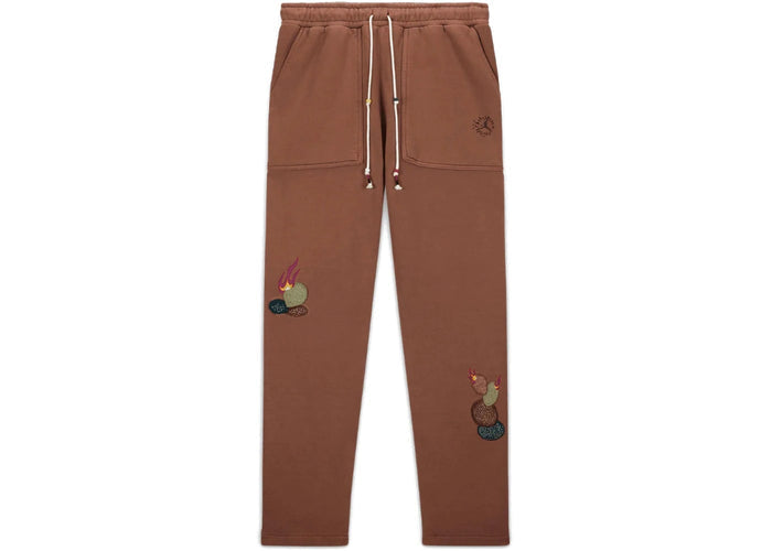 Travis Scott X Jordan Fleece Pants Archaeo Brown