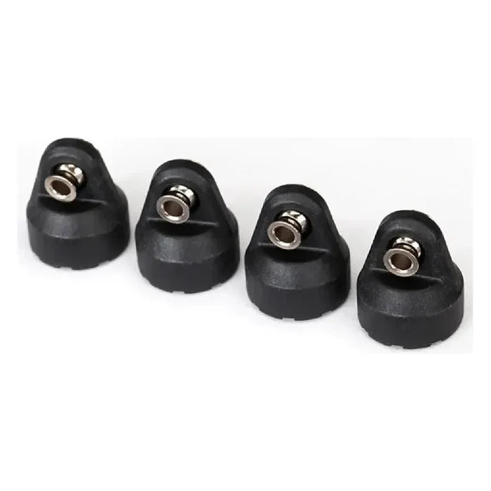 Traxxas #8361 Shock caps (black) (4) (assembled with hollow balls)