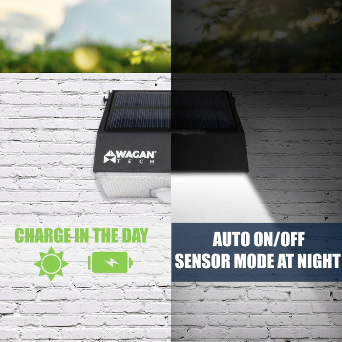 Wagan Tech 1000 Lumen Solar Wall Light Day Time And Night Time
