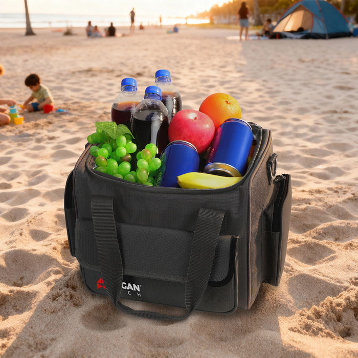 Wagan 14 Liter Electric Cooler/Warmer Bag in the sand
