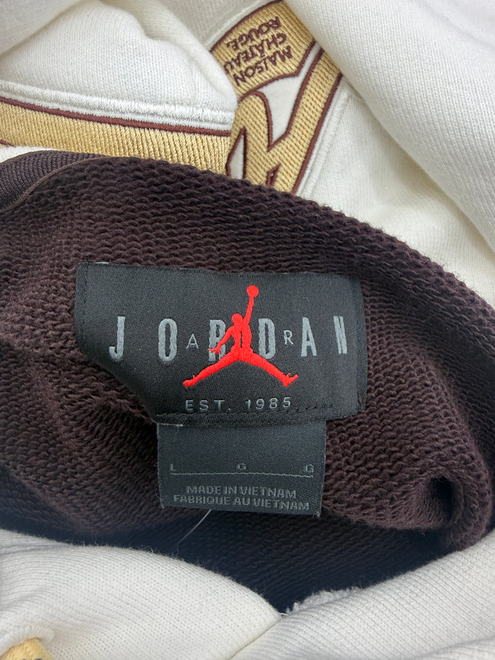Jordan x Maison Chateau Rouge Women's Fleece Top Hoodie Brown