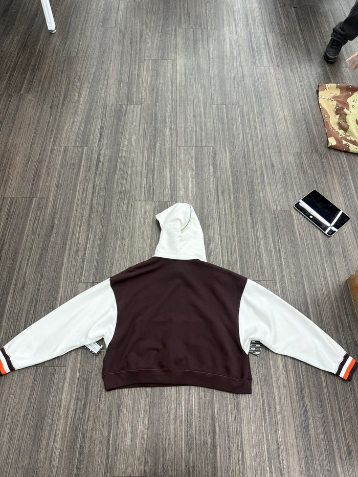 Jordan x Maison Chateau Rouge Women's Fleece Top Hoodie Brown