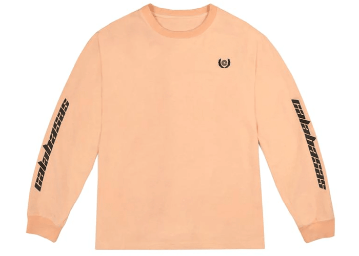 adidas Yeezy Calabasas Long Sleeves Tee Neon Orange